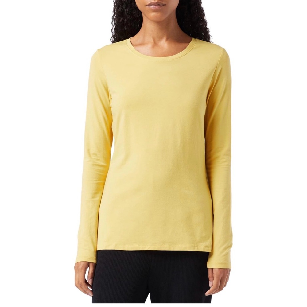 Women's Sunny Yellow Long Sleeve Tee Size Medium